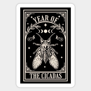 Year of the Cicadas 2024 - Tarot Card - Brood XIX Brood XIII Magnet